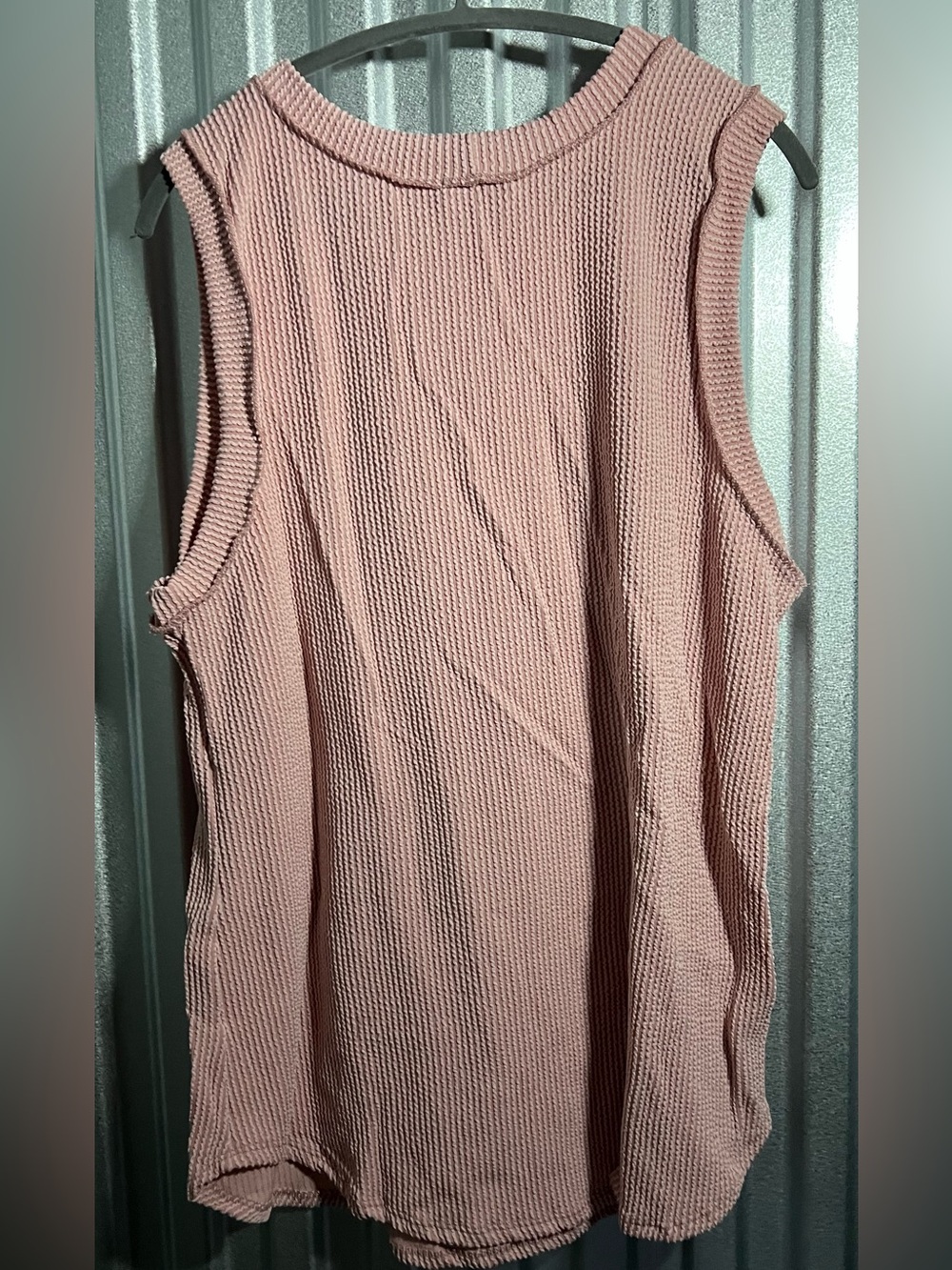 HEIMISH USA Dusty Pink Ribbed Sleeveless Tank NWOT. 3X - Picture 3 of 4